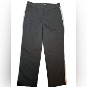 Aqua Black and Gray Cropped Pants